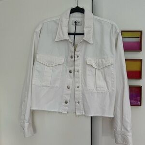 Brand new Agolde white denim jacket